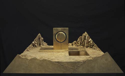 1 modellino della scena con il palazzo-tempio-foto pietro carrieri