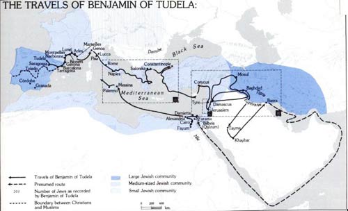 Benjamin of tudela route