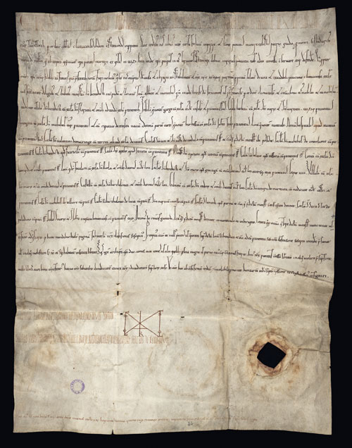 Privilegio di Enrico V sulle proprietà del monastero di San Benedetto Po, Verona, 21 maggio 1111,