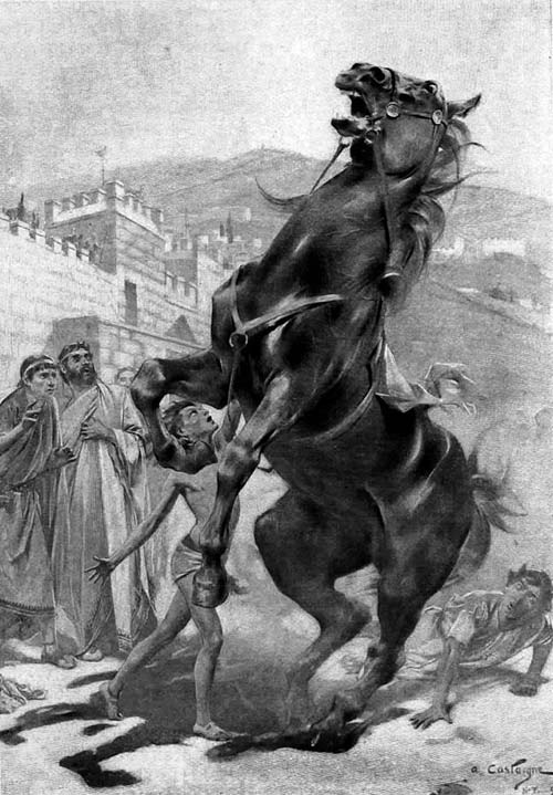 1 andre castaigne the taming of bucephalus illustrazione 1898-1899