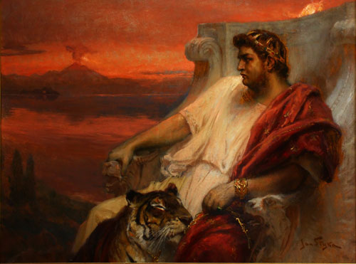 Jan Styka, Nerone a Baia, 1900 circa, olio su tela, Polonia, collezione privata