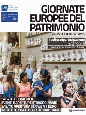 Giornate Europee del Patrimonio 2016 (locandina)