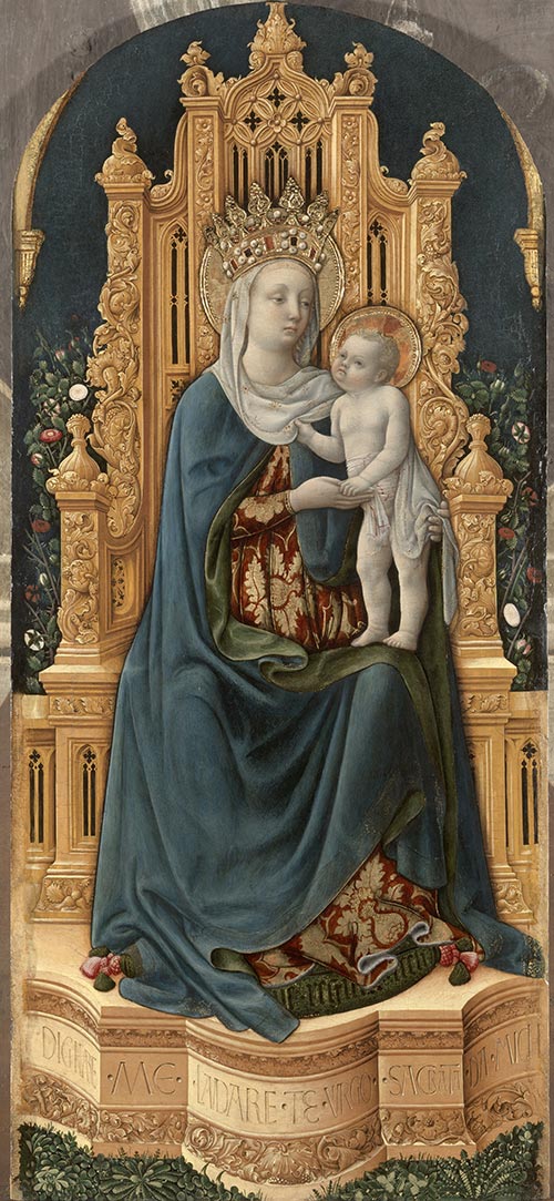 4 antonio vivarini madonna in trono con gesu bambino 1443