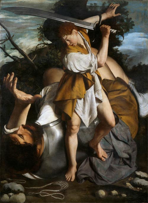 Orazio Gentileschi David and Goliath, about 1605-8