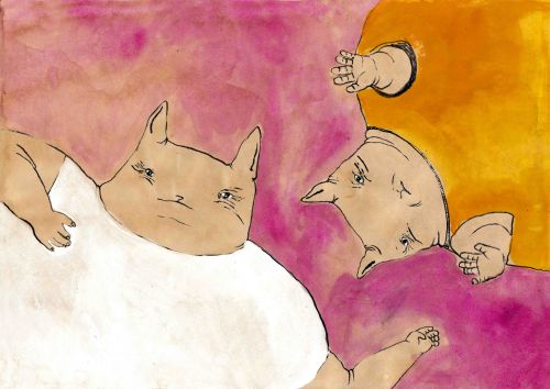 Sognare a teatro disegno di cristina gardumi