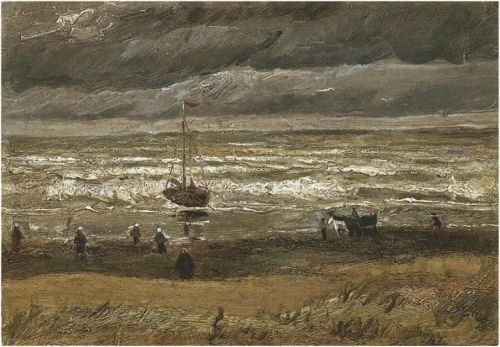 Vincent van Gogh, Vista del mar a Scheveningen (Scheveningen: 21 o 22 agosto 1882) olio su tela 