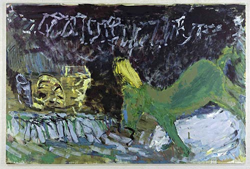 Per Kirkeby, Senza titolo, 2010, tempera su tela, 200 x 300 cm, Courtesy Galerie Michael Werner, Märkisch Wilmersdorf