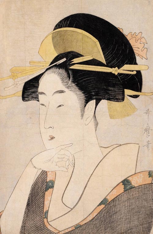 6 kitagawa utamaro ritratto di belta 1795 circa
