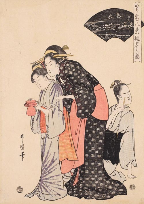 8 kitagawa utamaro makiginu 1790 circa