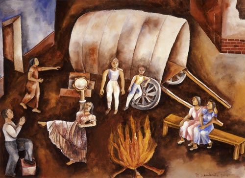 5 maria izquierdo scena circense con gitana 1940