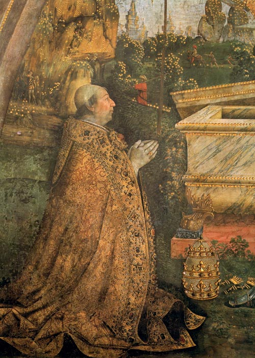 Pinturicchio, Resurrezione di Cristo con papa Alessandro VI inginocchiato (1492-1494)