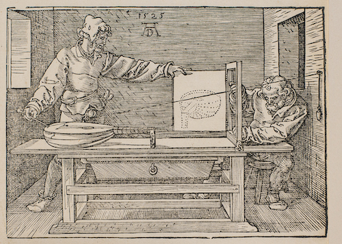 Albrecht Dürer, Manuale di misurazione con riga e compasso, 1525,