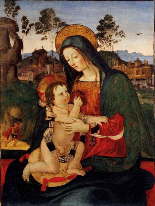 Pintoricchio-madonna-con-il-bambino-e-san-giovannino