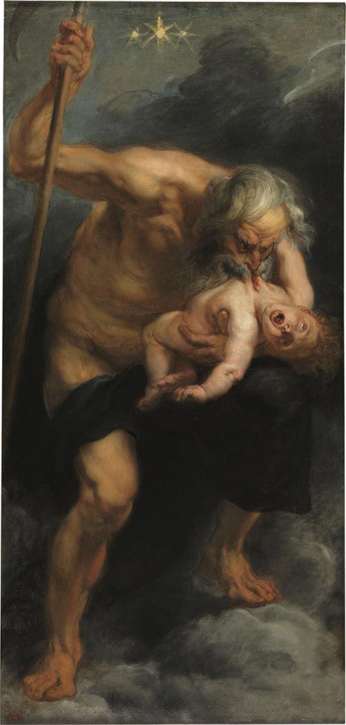 Pietro Paolo Rubens, Saturno che divora uno dei suoi figli, 1636 – 1638, olio su tela, 182,5x87 cm, Madrid, Museo del Prado