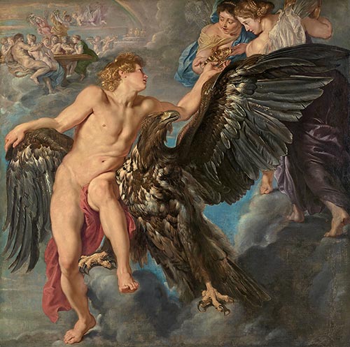 Peter Paul Rubens, Ganimede e l’Aquila, 1611-1612, olio su tela, 203x203 cm, Vienna, Palais Schwarzenberg (in prestito presso Liechtenstein, The Princely Collection)