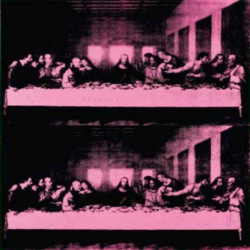 5--last-supper-1987-acrilico-e-serigrafia--su-tela-cm-100-x-100-collezione-credito-valtellinese,-sondrio