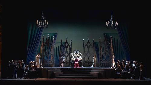 Una scena di Anna Bolena al Teatro Regio di Parma