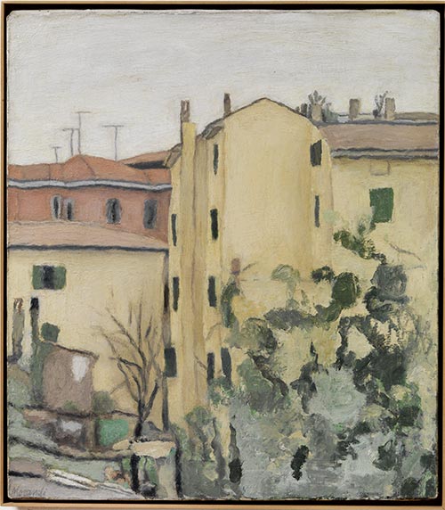 04 giorgio morandi cortile di via fondazza paesaggio 1957
