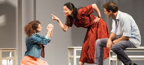 Giorgio Lupano e Rita Mazza in scena con Deborah Donadio