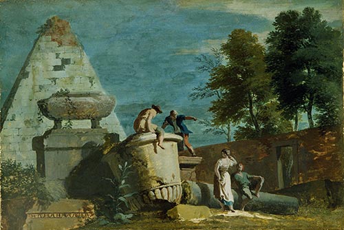 3 marco ricci paesaggio con ruderi classici 1720-1730