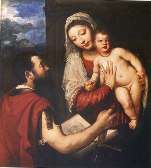 5 tiziano vecellio madonna col bambino e san paolo 1510