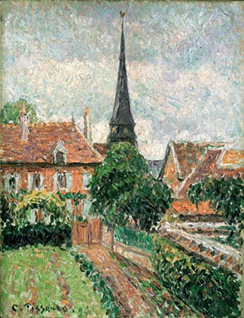 3 camille pissarro il campanile d eragny visto dall atelier 1894
