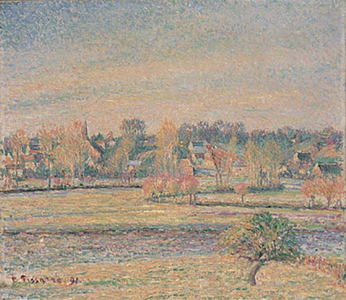 6 camille pissarro veduta di bazincourt gelata bianca 1891