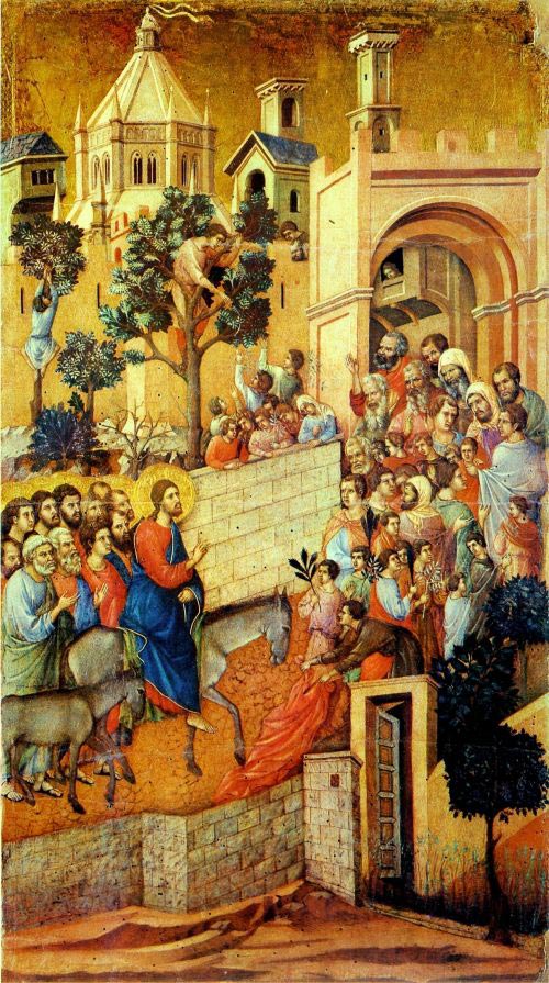Duccio-ingresso a gerusalemme
