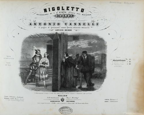 Frontespizio del rigoletto ed. ricordi