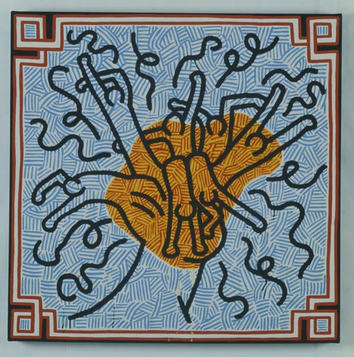 3 ketih-hating untitled 1983 acrilico su tela