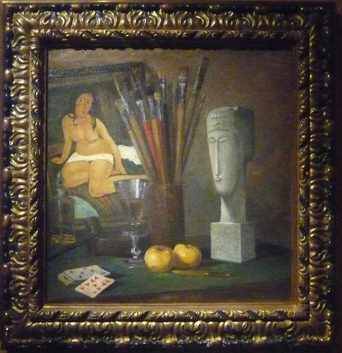 6 moise kisling amedeo modigliani l atelier di moise kisling 1918 circa
