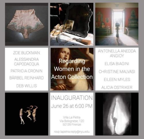 Locandina regarding women in the acton collection