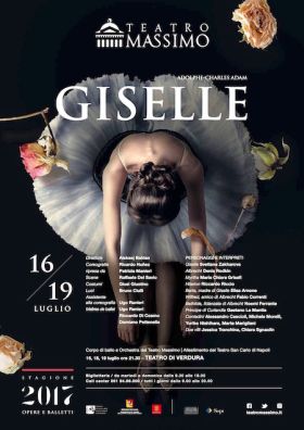 Giselle al Teatro di Verdura di Palermo (locandina del Teatro Massimo)
