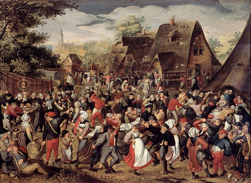 6 pieter brueghel il giovane festa paesana