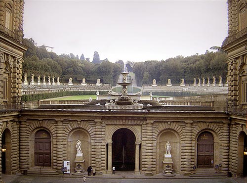 Giardino di boboli visto da palazzo pitti