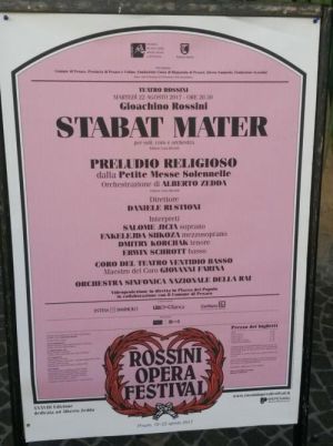 Rossini Opera Festival 2017, locandina della serata conclusiva