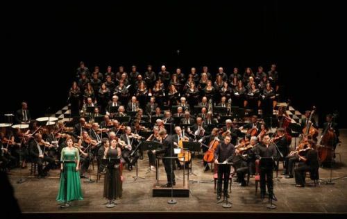 Rossini Opera Festival 2017, un momento durante l'esecuzione del 'Stabat Mater' al Teatro Rossini di Pesaro